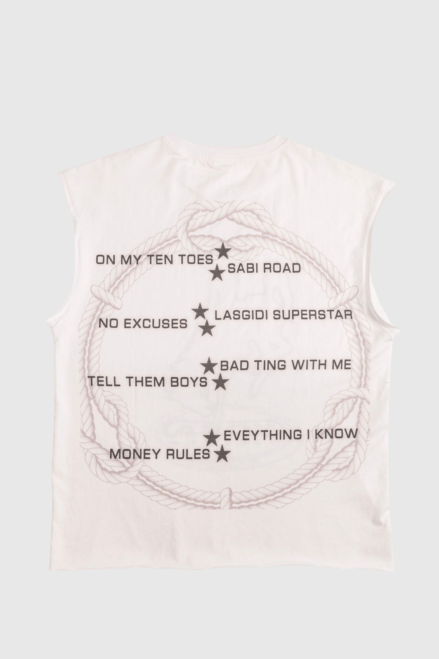Blaqbonez X Sosa White "No Excuses" T-shirt