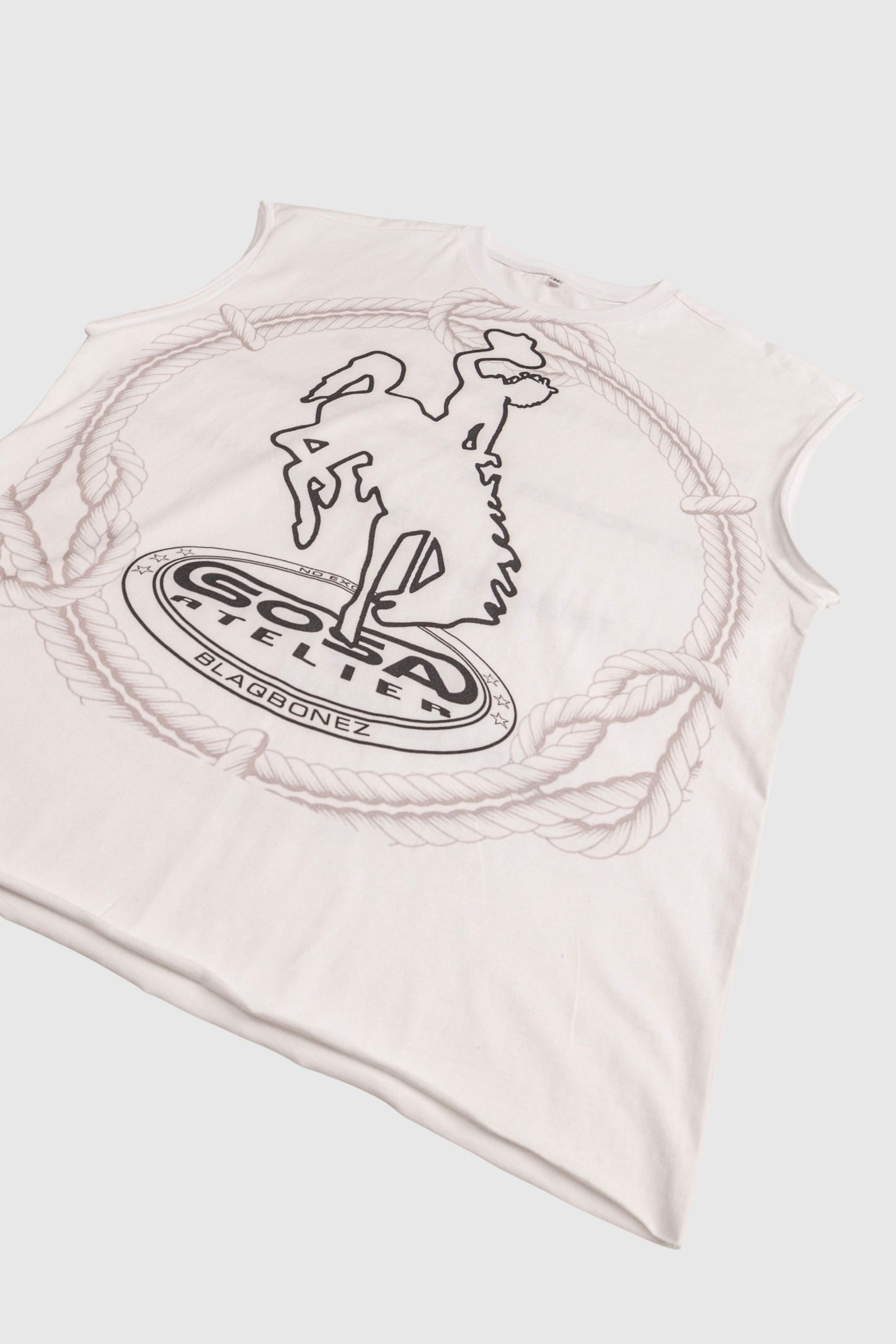 Blaqbonez X Sosa White "No Excuses" T-shirt