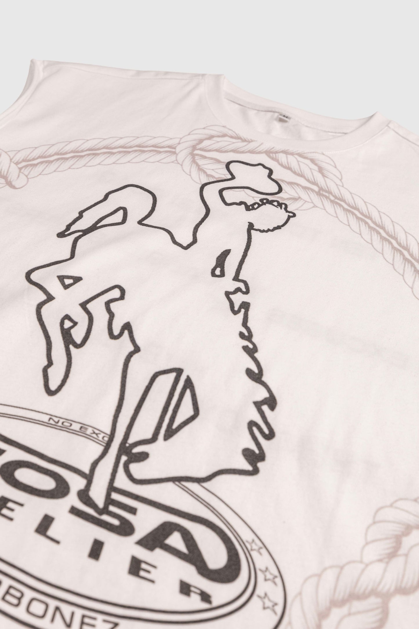Blaqbonez X Sosa White "No Excuses" T-shirt