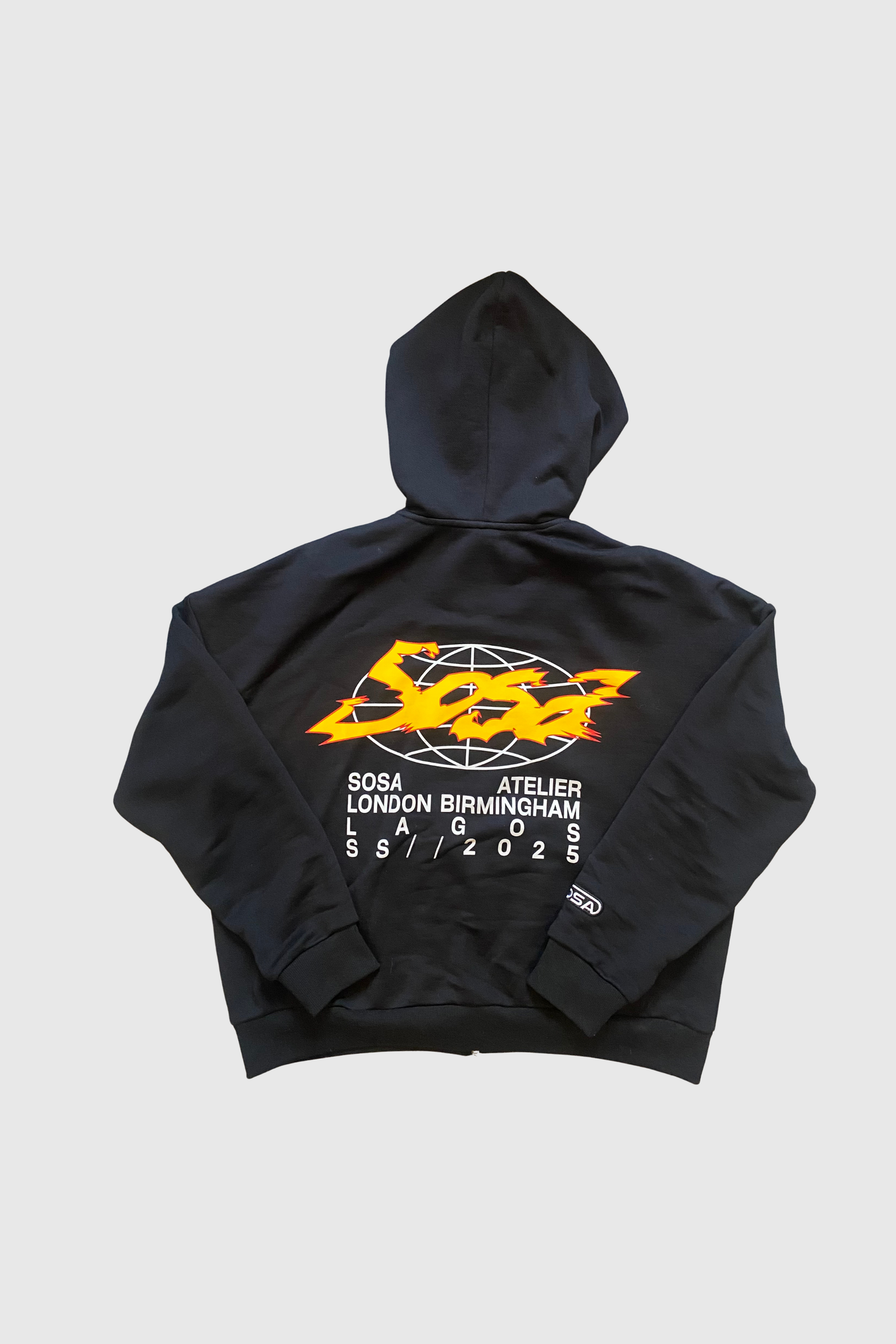 Sosa Atelier Noir World Logo Hoodie