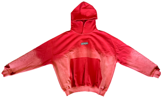 Sosa red hoodie and trousers set