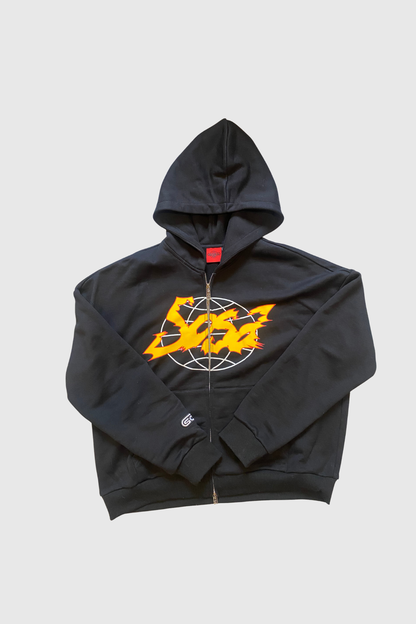 Sosa Atelier Noir World Logo Hoodie